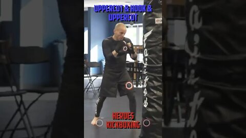 Heroes Training Center | Kickboxing & MMA "How To Double Up" Uppercut & Hook & Uppercut FH | #Shorts