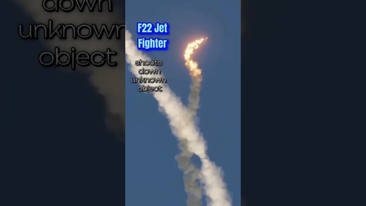 F22 shoots down a UFO 🛸