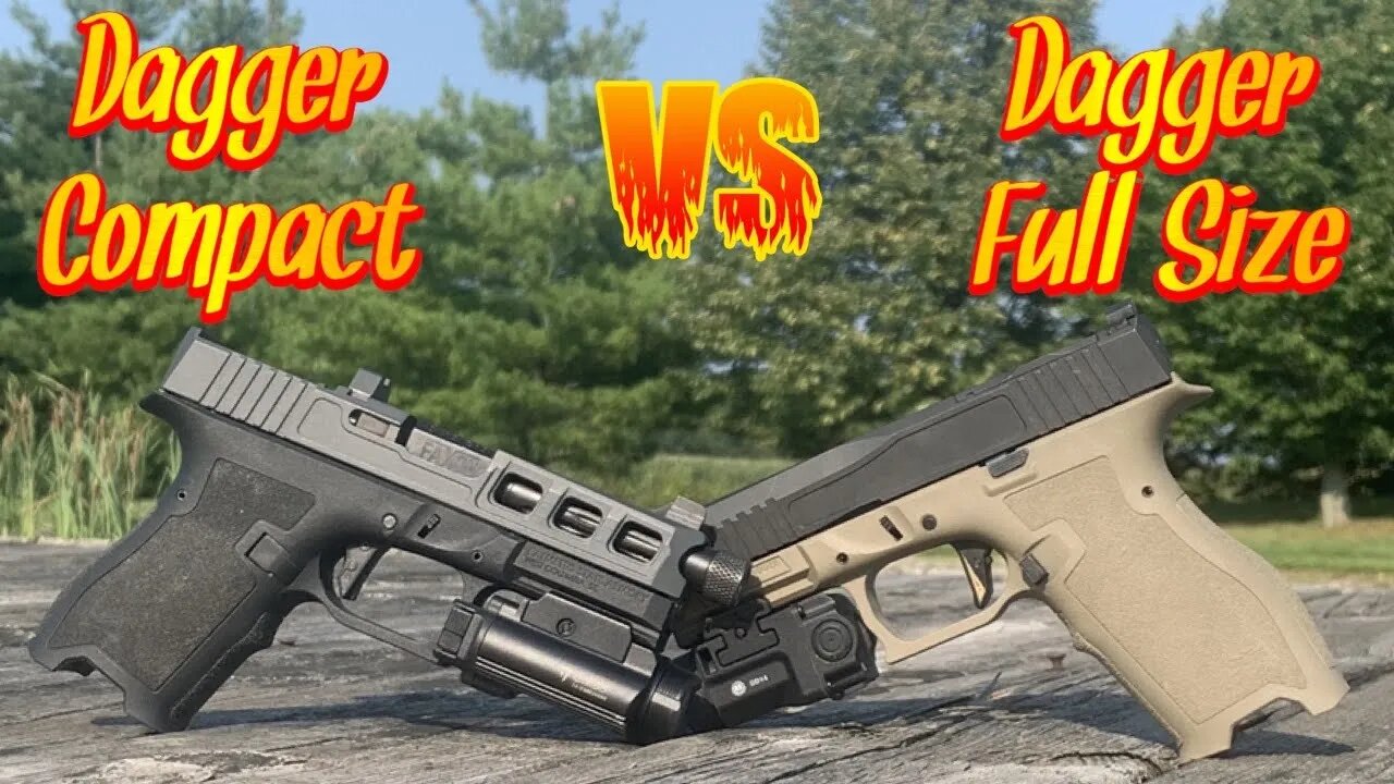 Palmetto State Armory Dagger Compact VS Palmetto State Armory Dagger Full Size Comparison