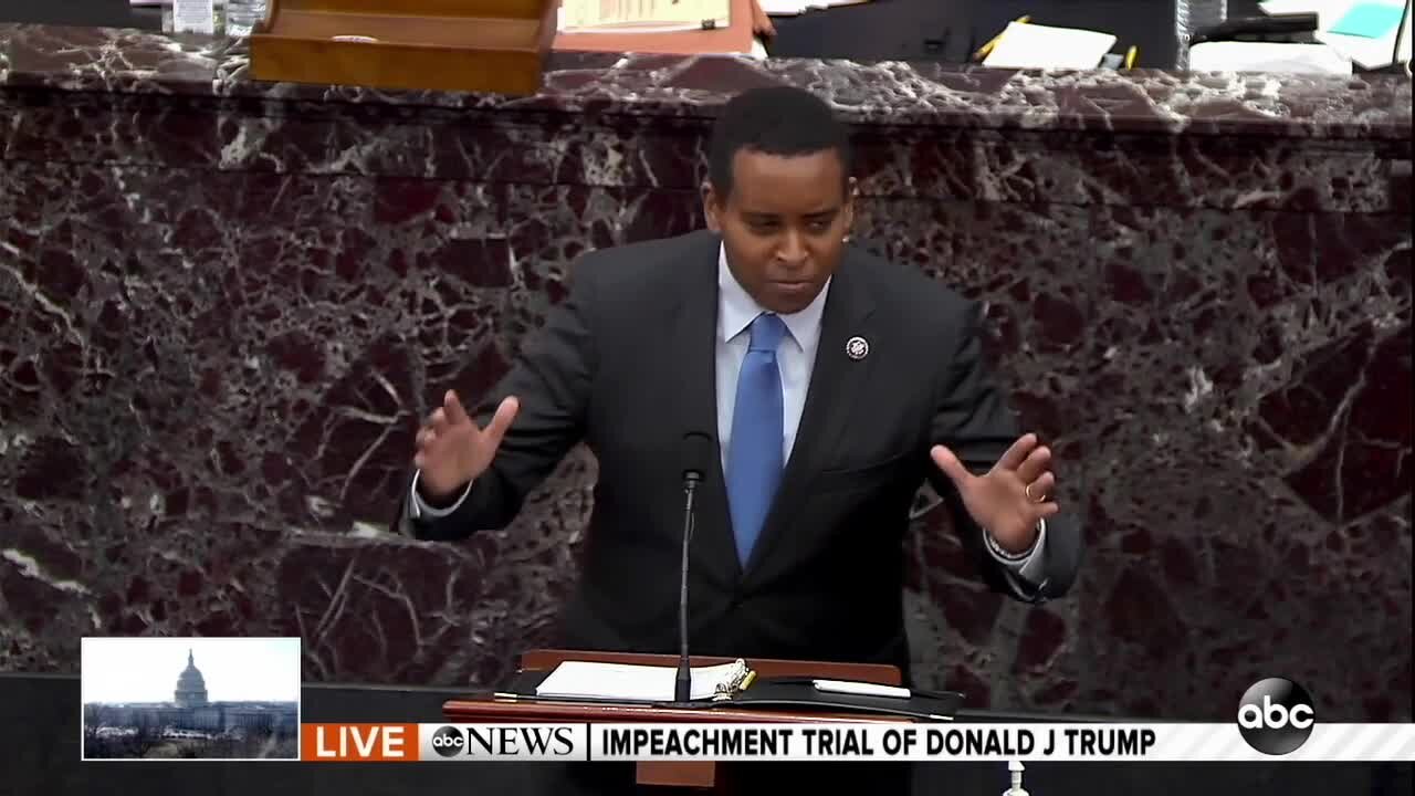 Rep. Joe Neguse delivers opening remarks at Donald Trump's second impeachment trial