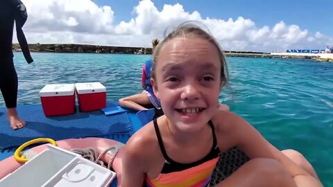 We Play with Dolphins on a Tropical Island! Kids Fun TV