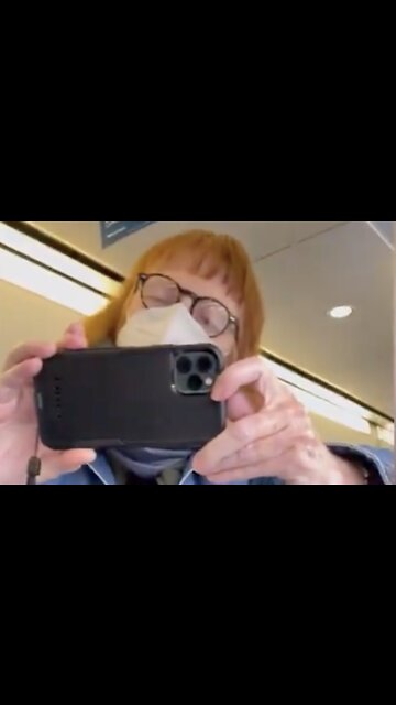 "Mask Karen" LOSES IT On Train, Starts Calling People "Nazis"
