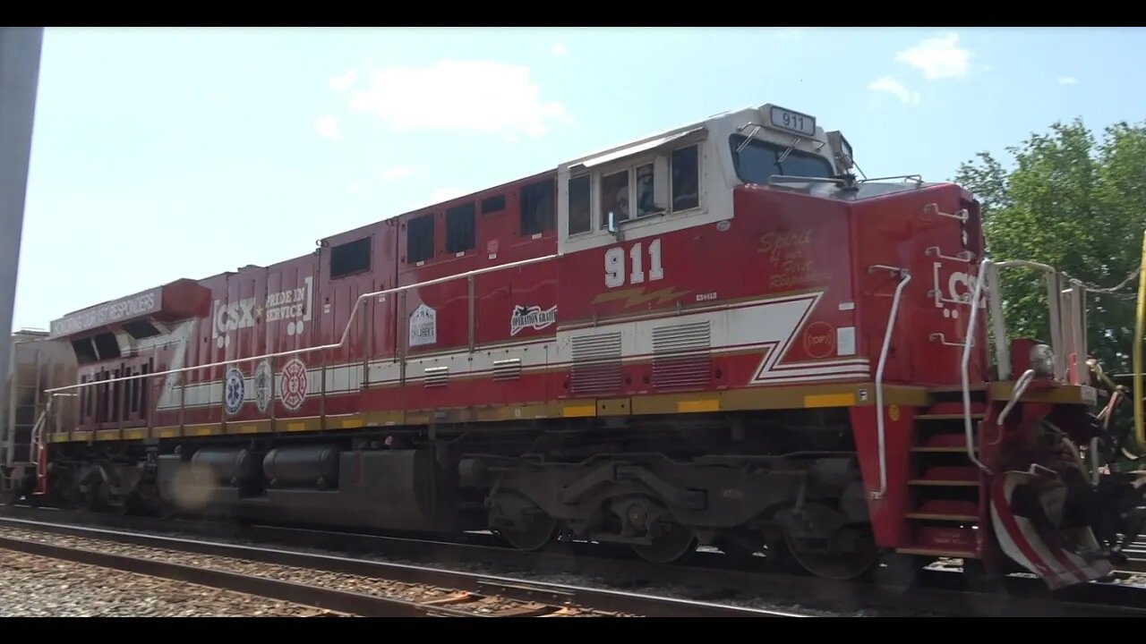 CSX 911 Departs Cumberland west
