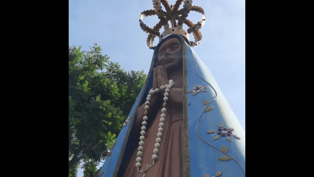 MONUMENTO PADROEIRA MIRANTE NOSSA SENHORA APARECIDA CONCEIÇÃO EM MONGAGUA SP BRASIL #shorts