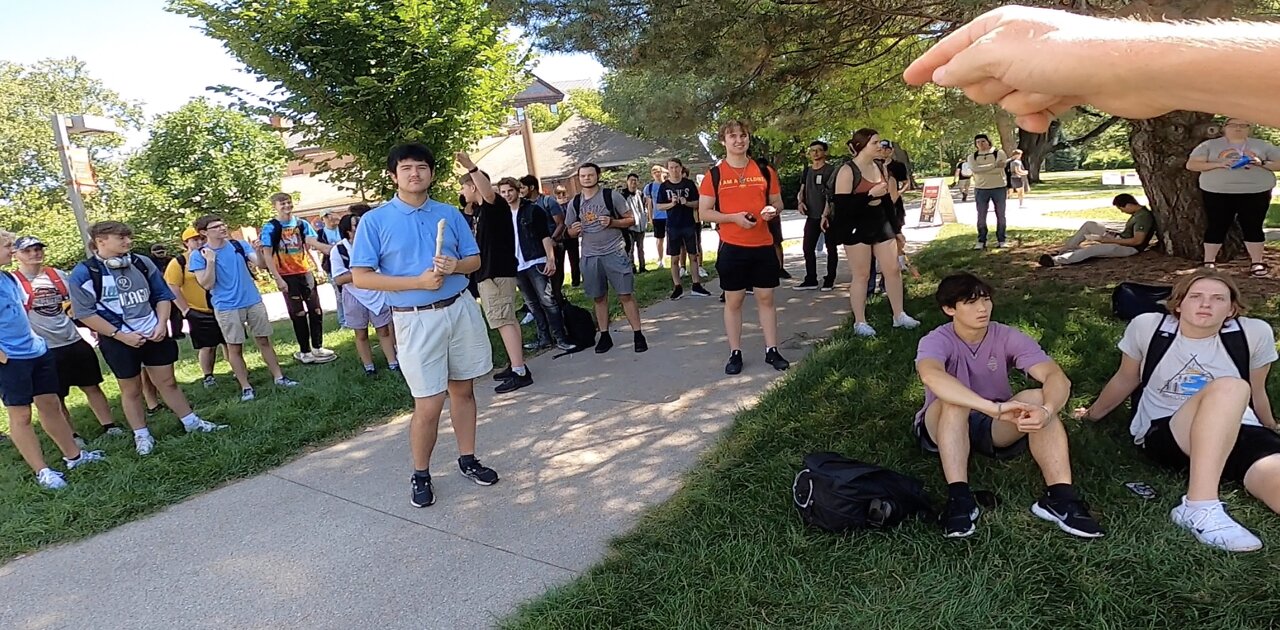 Iowa State Univ: Trumpet Heckler Helps Me Draw Crowd, Wild Mockers, Humble Listeners