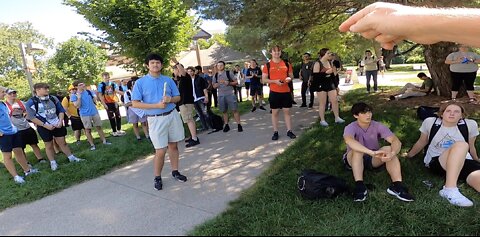Iowa State Univ: Trumpet Heckler Helps Me Draw Crowd, Wild Mockers, Humble Listeners