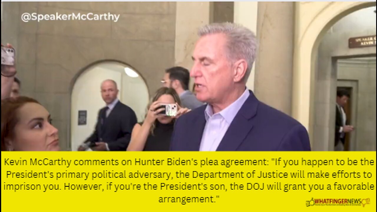 Kevin McCarthy comments on Hunter Biden's plea agreement
