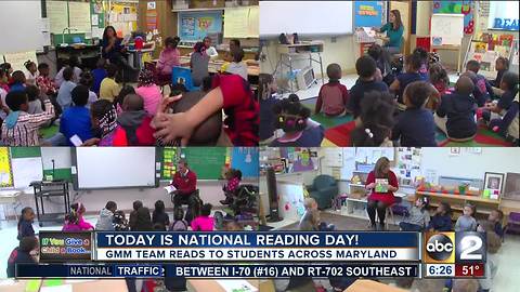 Good Morning Maryland anchors and reporters celebrate National Reading Day