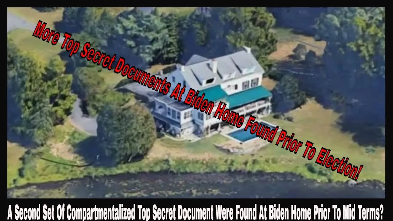 A Second Set Of Compartmentalized Top Secret Document Were Found At Biden Home Prior To Mid Terms?