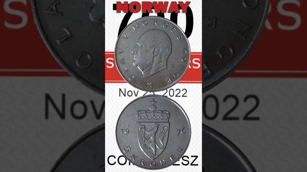 Norway 5 Kroner 1976.#shorts #coinnotesz #viral