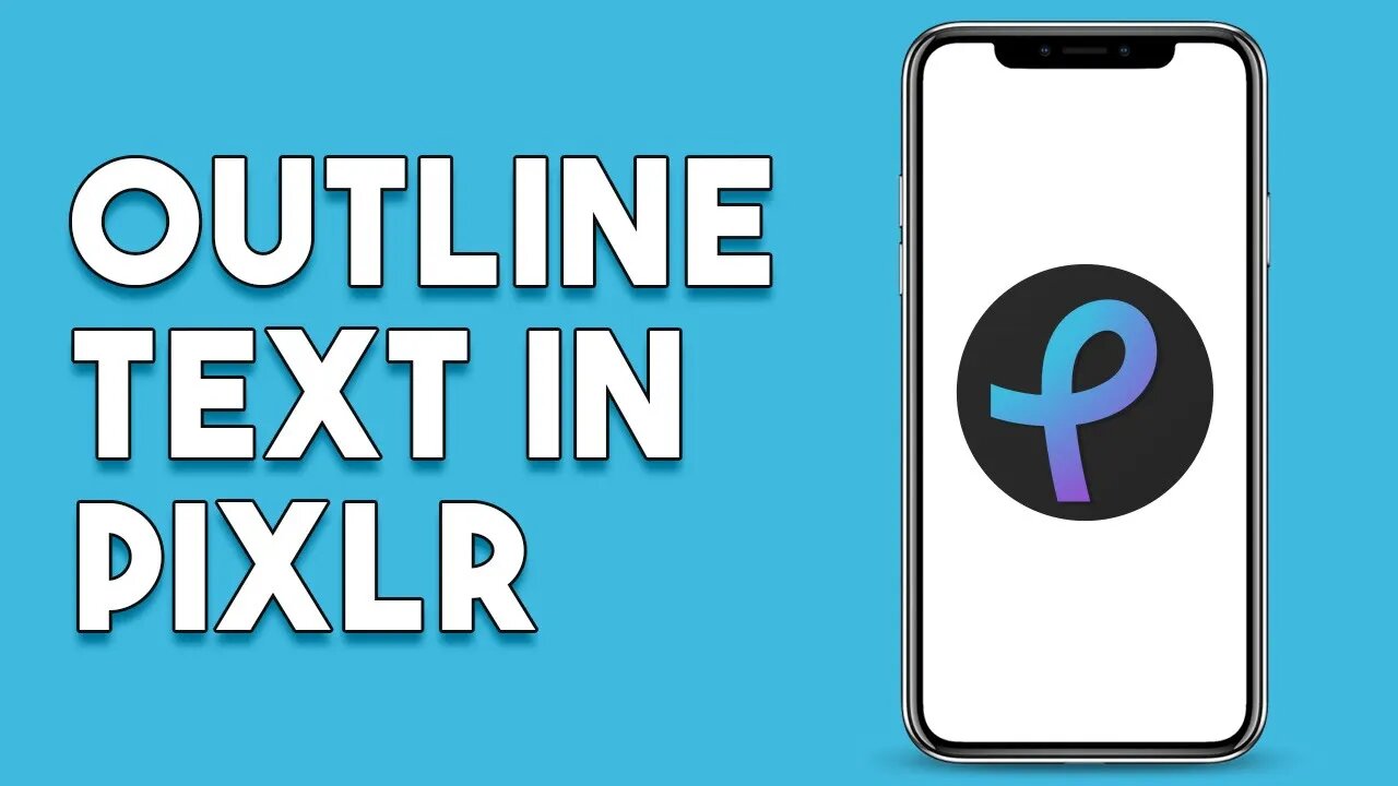 How To Outline Text In Pixlr (Tutorial)