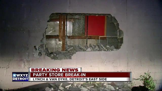 Thieves break through wall of Detroit liquor store, steal cigarettes, alcohol and cash