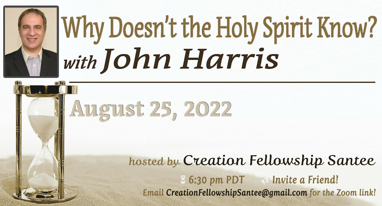 Did the Holy Spirit really know? with John Harris of Living Waters, UK