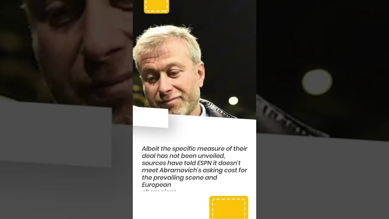 Chelsea's Roman Abramovich gets numerous offers, none match £3BN valuation #shorts