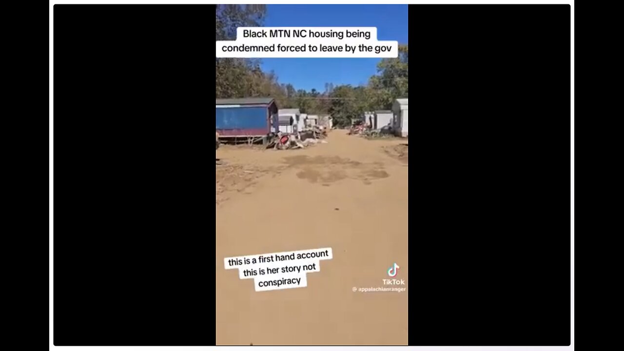 North Carolina says that evil FEMA throwing people out of their homes saying they are condemned