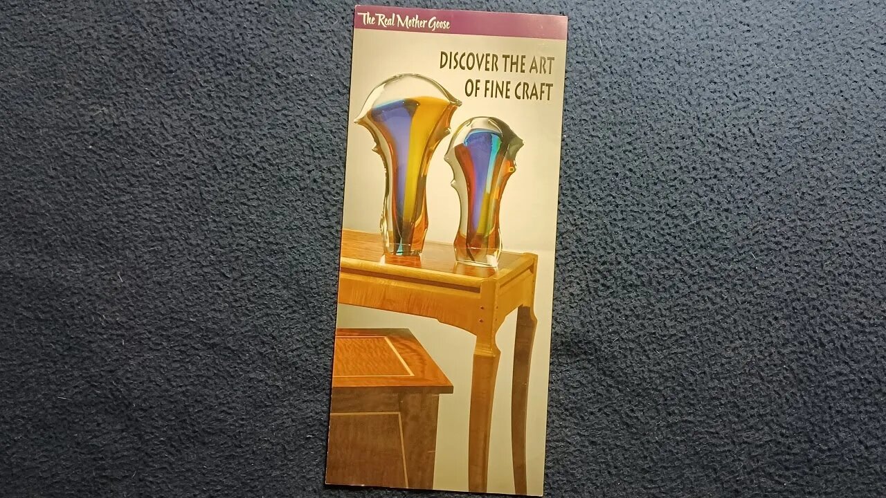 MEDIA REVIEW: The Real Mother Goose, Fine American Craft, Portland Oregon, advertising flyer.