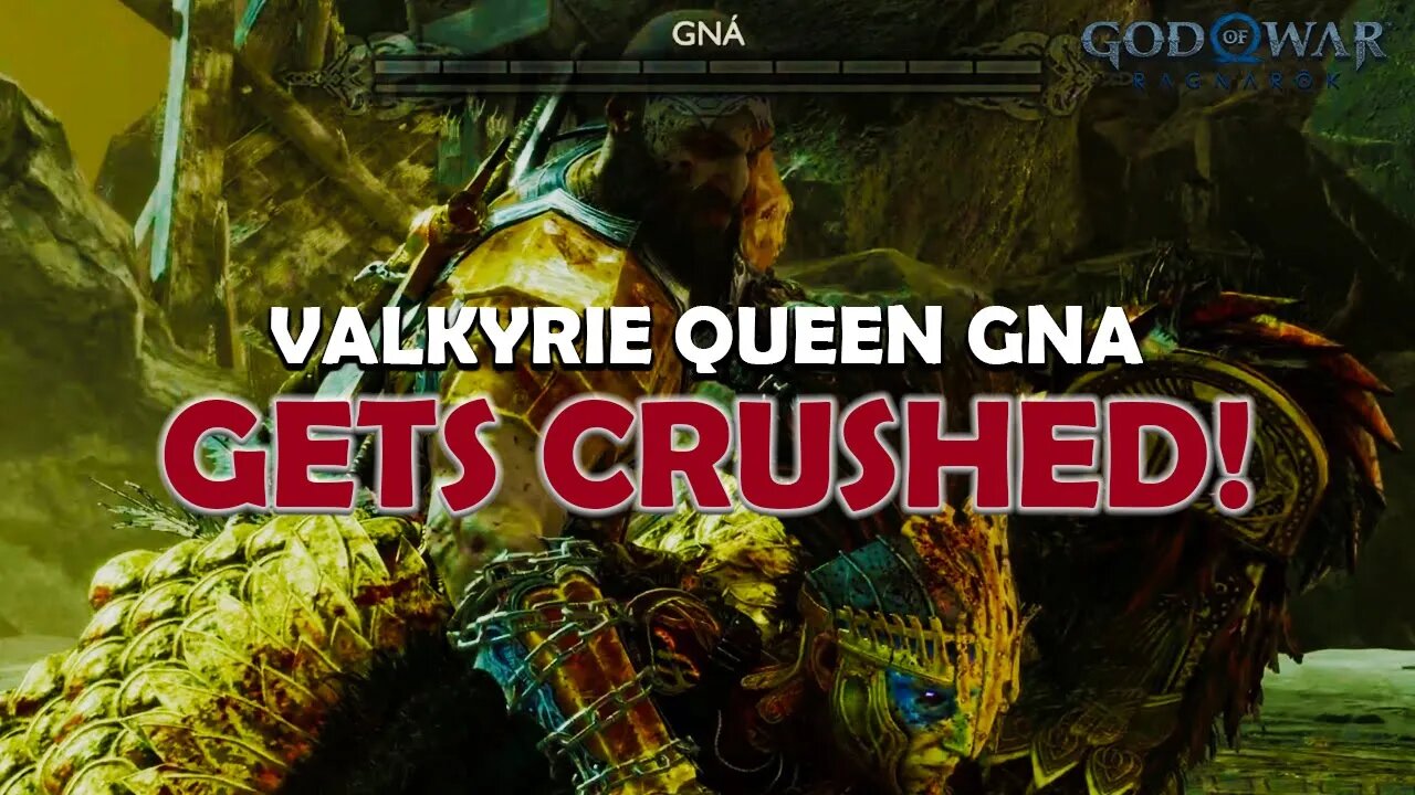 God of War Ragnarok - Valkyrie Queen GNA Gets Crushed!