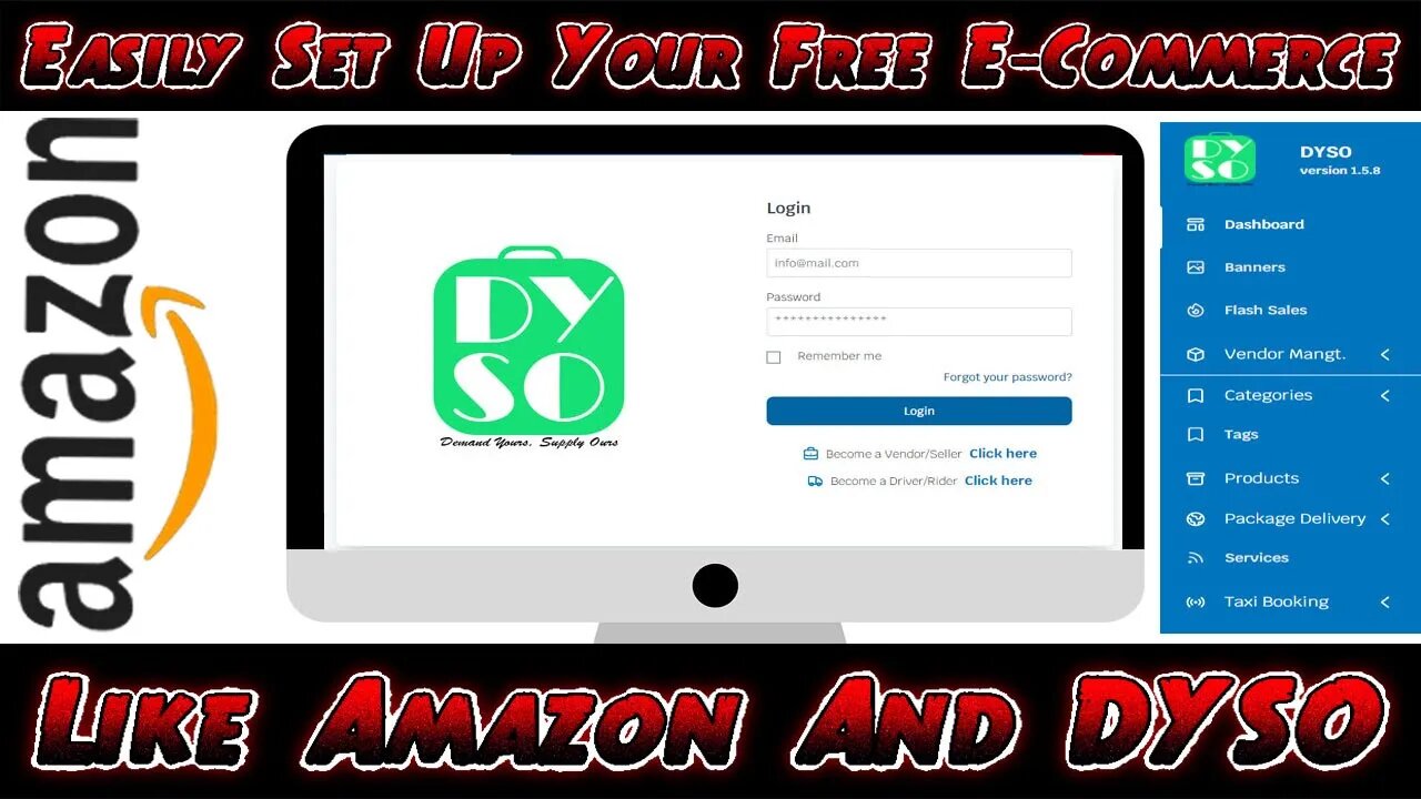 How To Easily Set Up Your Free E Commerce Website Like Amazon And Dyso | Online Shopping App