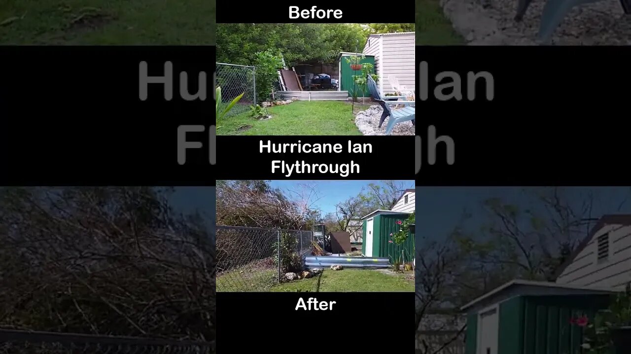 Hurricane Ian Before and After Flythrough