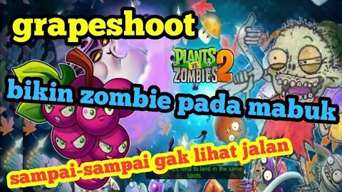 ini benar-benar minuman yang memabukkan bagi zombie | grapeshoot plants vs zombies 2