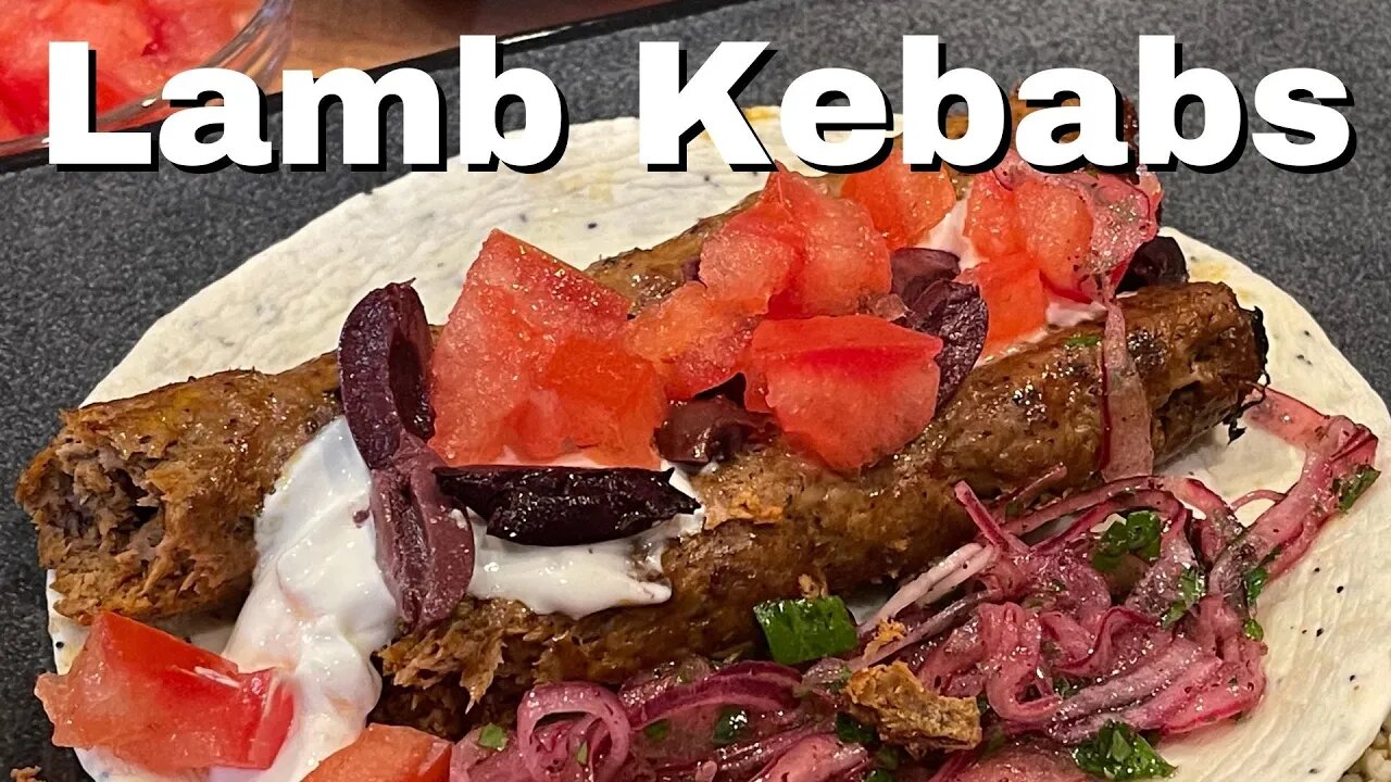 Mediterranean Lamb Kebabs with Sumac Red Onions