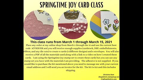 Springtime Joy Class