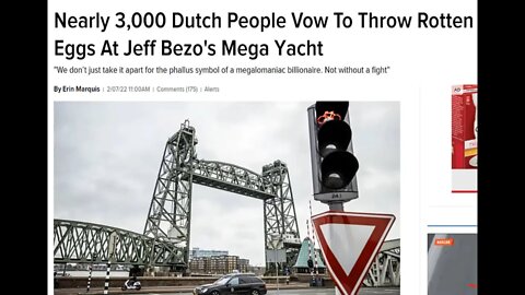 Protesters will throw rotten eggs at Jeff Bezos's Pleasure yacht