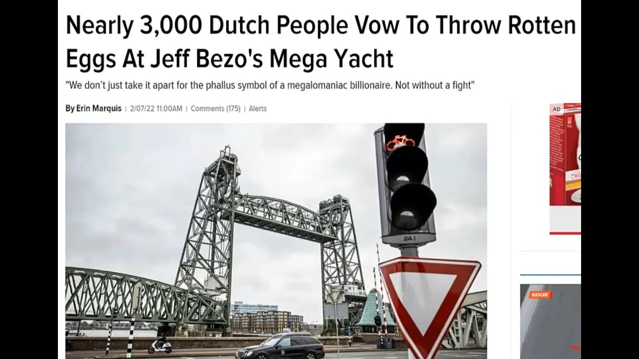 Protesters will throw rotten eggs at Jeff Bezos's Pleasure yacht