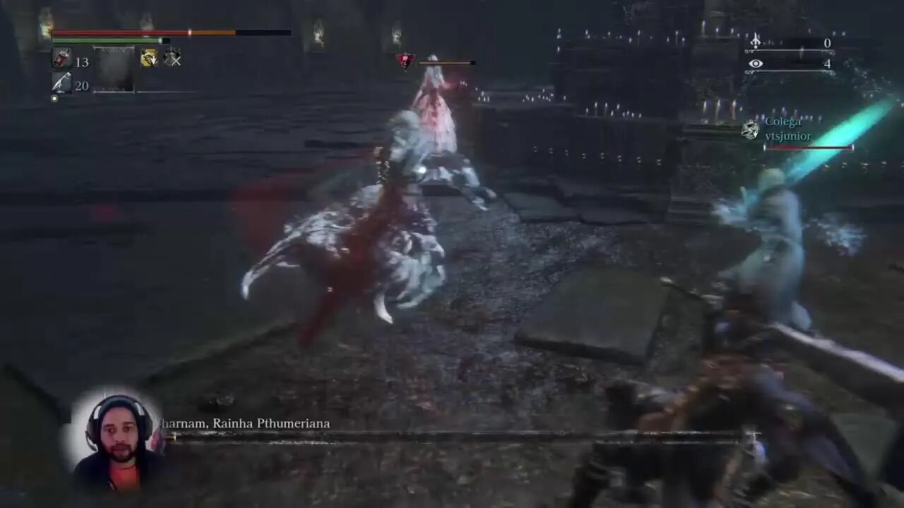 Ao vivo BloodBorne jogando com Calma buscando a platina