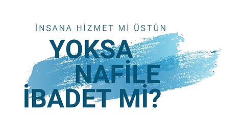 #menkıbe EN GÜZEL MENKIBELERDEN BİR BÖLÜM / "İNSANA HİZMET Mİ ÜSTÜN YOKSA NAFİLE İBADET Mİ? "