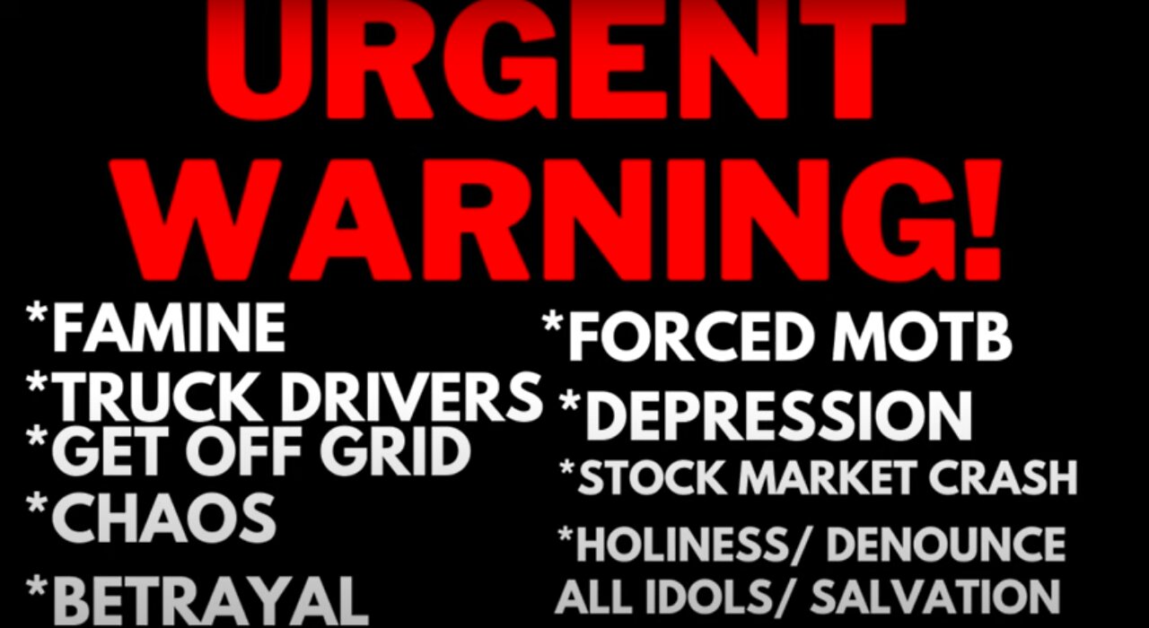 URGENT WARNING! FAMINE UPDATE! CHAOS! ECONOMIC DEPRESSION! STOCK MARKET CRASH! #FAMINE #FAMINE2022