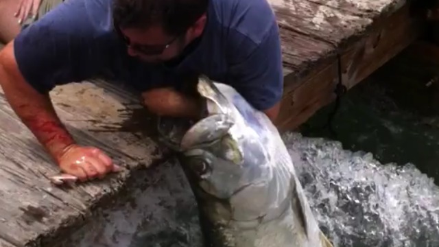 Man Catches GIANT Fish With His BARE HANDS