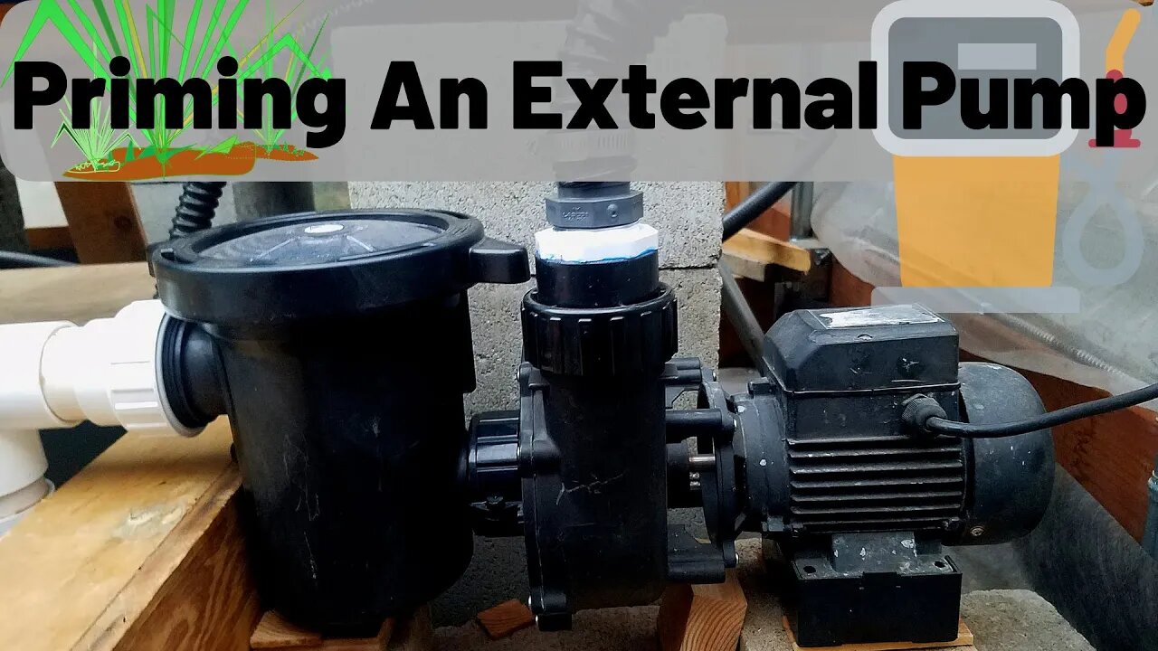 How to prime an external pond pump (Hybrid aquaponic system)