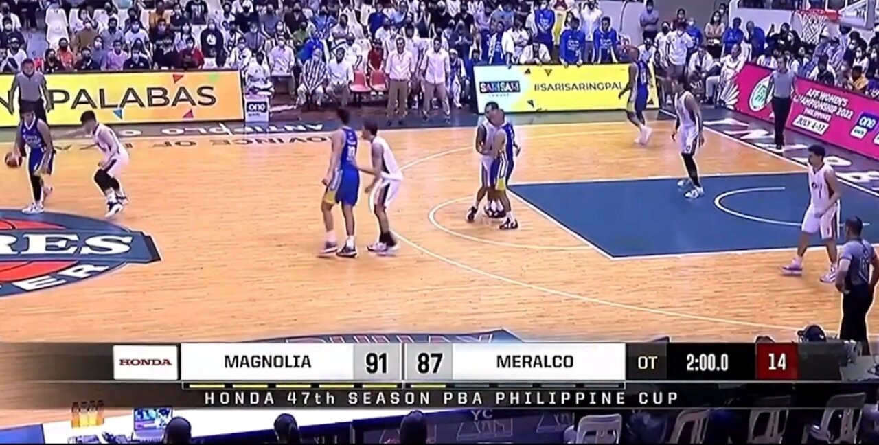 WATCH: Magnolia vs Meralco Last 2 Minutes – Overtime [July 15, 2022]