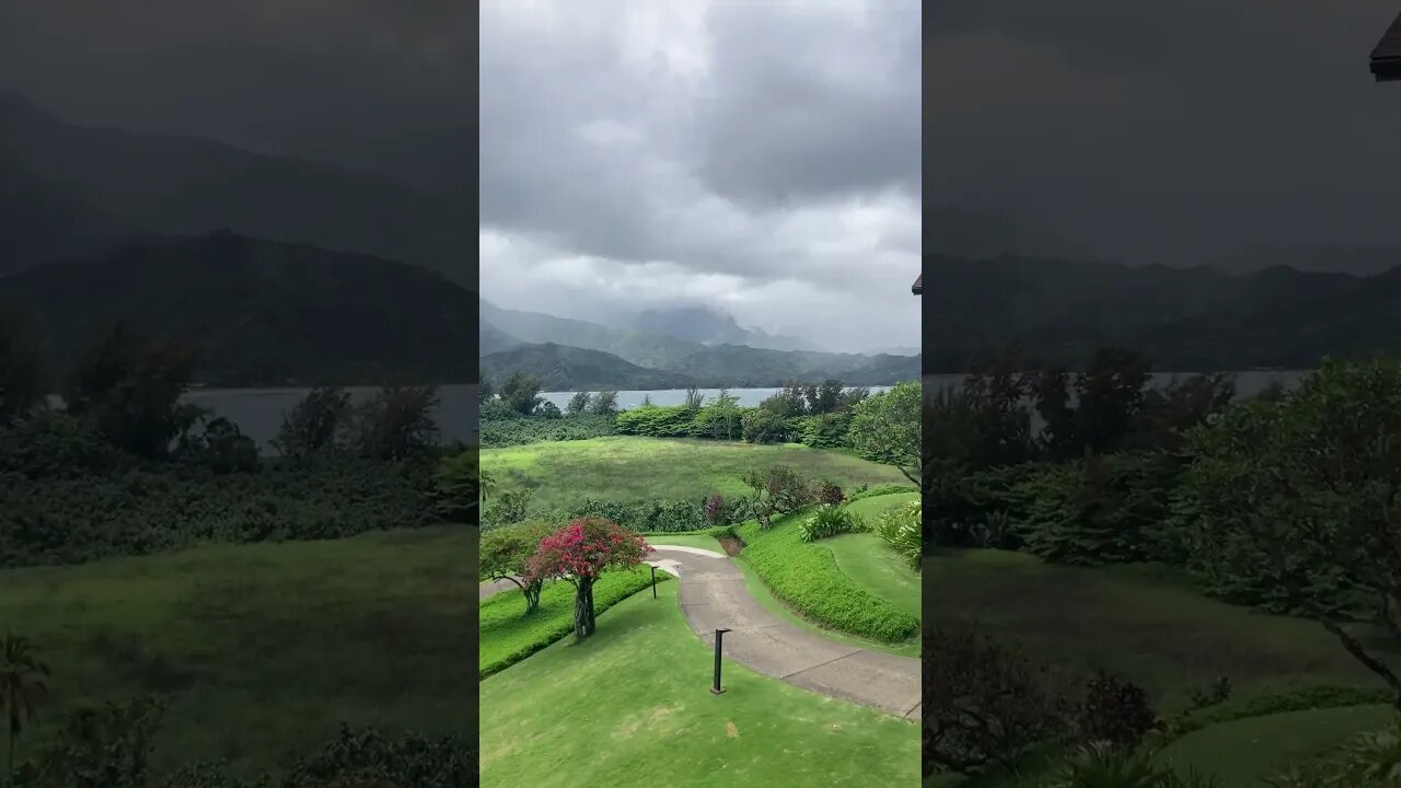 HANALEI IN THE POURING RAIN IS BEAUTIFUL