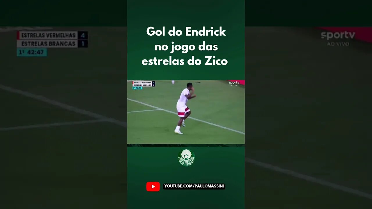 GOL DO ENDRICK NO JOGO DAS ESTRELAS DO @CanalZico10 @paulomassini