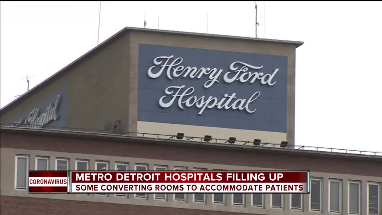 Metro Detroit hospitals filling up as coronavirus cases rise