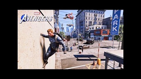 Captain America Parkour | Marvel's Avengers Game