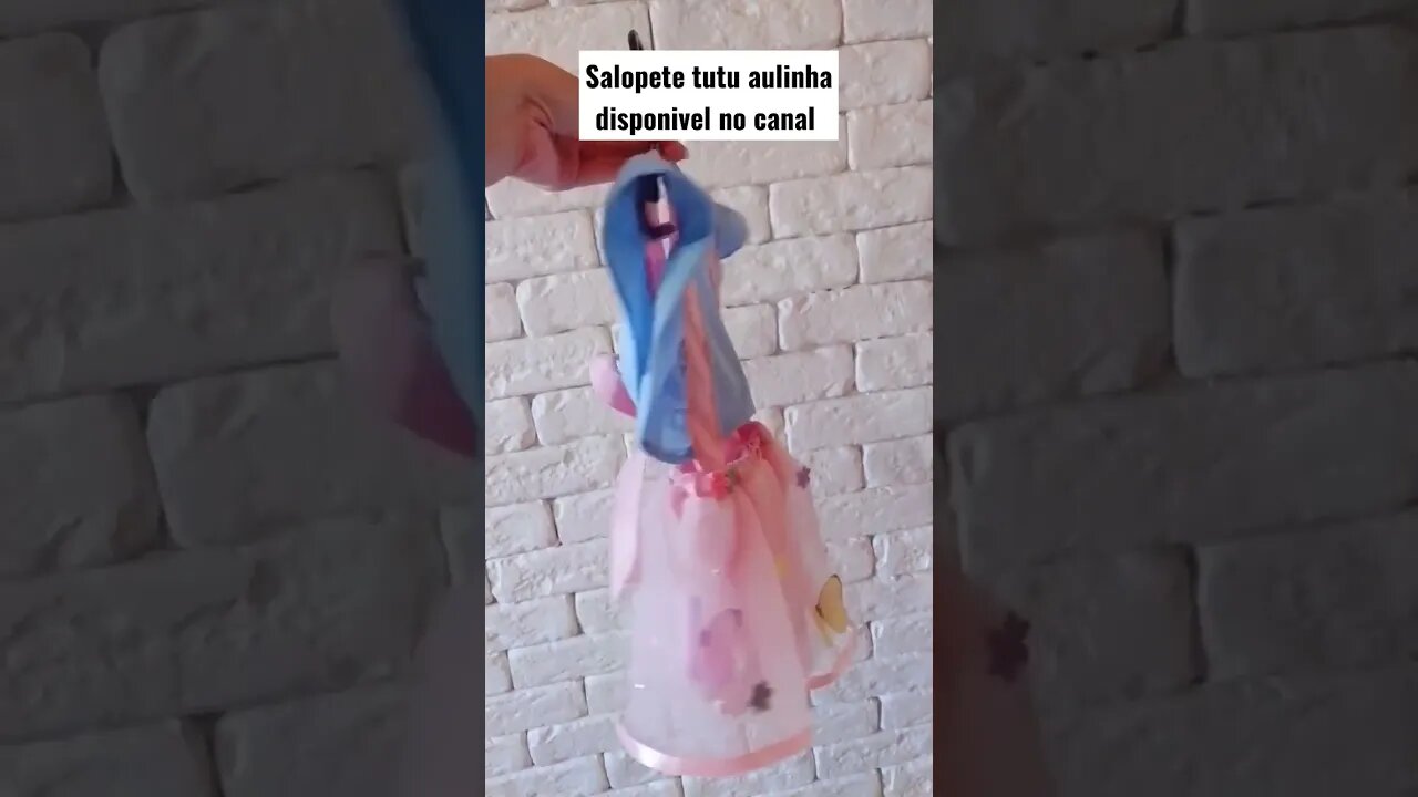 Aula no canal venha aprender a fazer Salopete Tutu