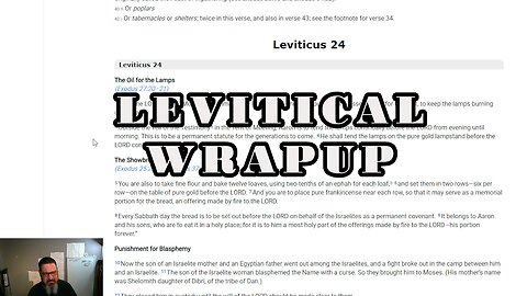 Price of Transgression and the value of a HUMAN Leviticus 24-27