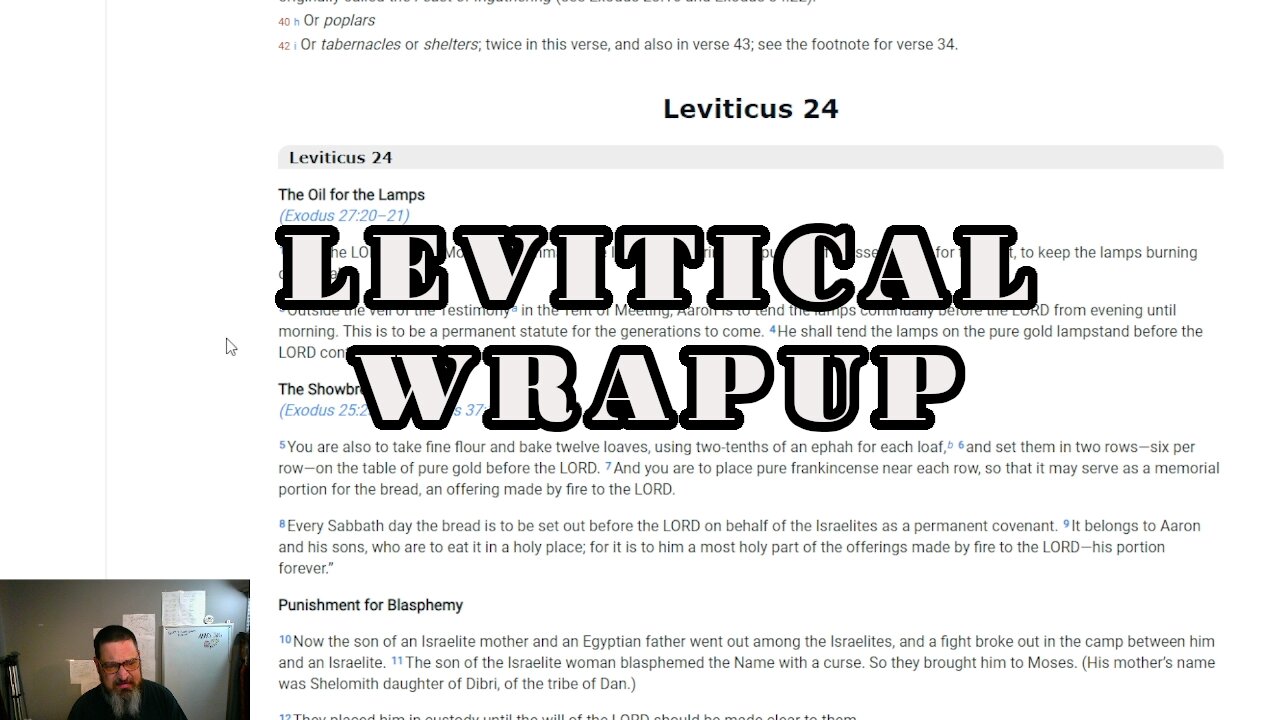 Price of Transgression and the value of a HUMAN Leviticus 24-27