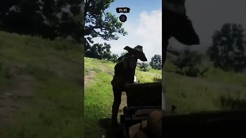 Red Dead Online: Stealing Trader Wagon In Heartland #Shorts #reddeadonline