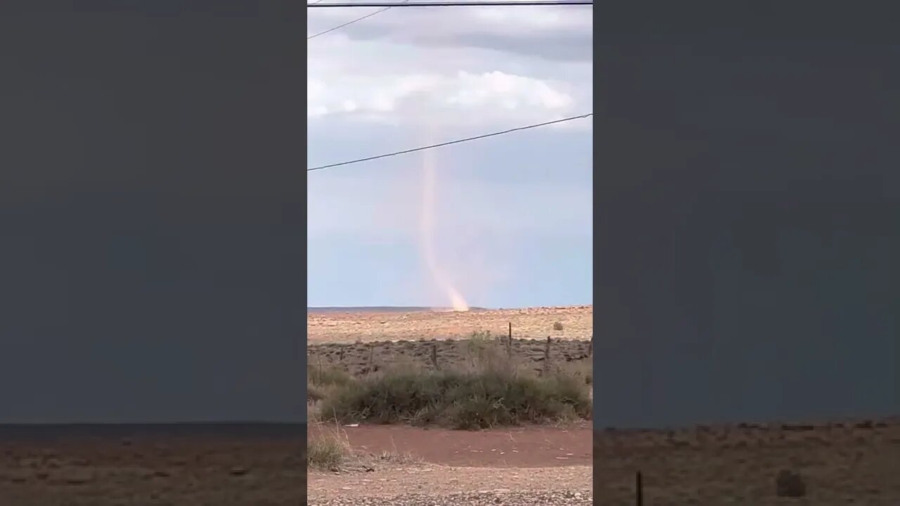 Huge Dust Devil “Tornado” I Filmed along Historic Route 66