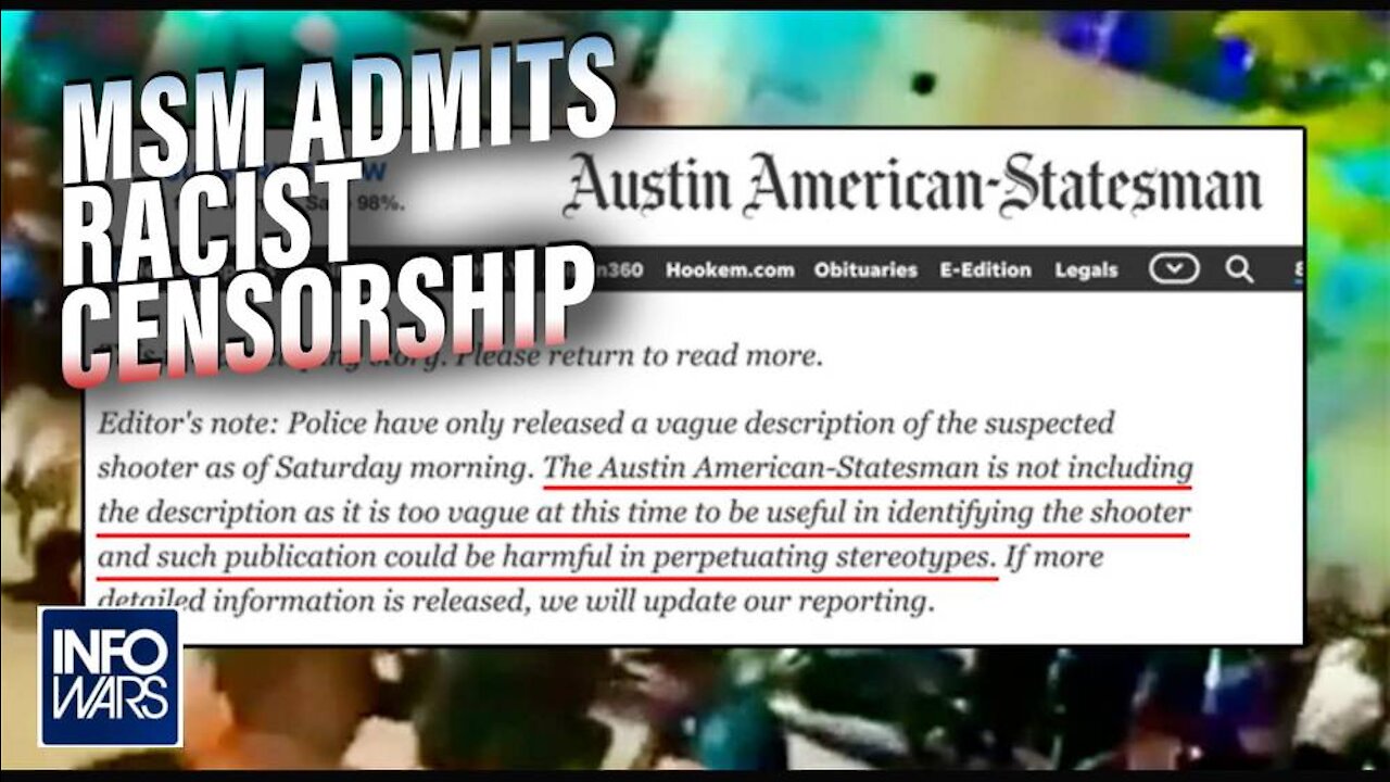 Mainstream Media Admits They Censor Themselves When Criminal Suspect Is Non-White