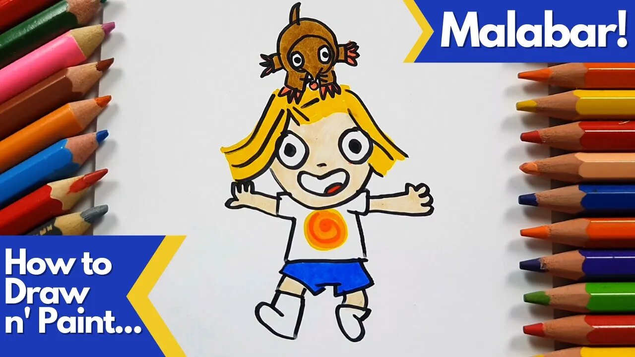 How to draw and paint Little Malabar: your favorite character in minutes