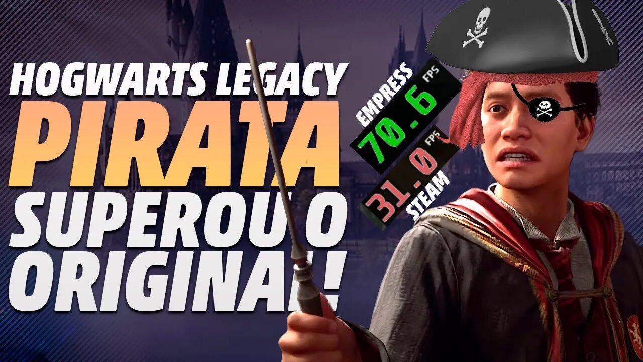 HOGWARTS LEGACY PIR4T4 MELHOR QUE O ORIGINAL! Mais um caso da inutilidade do Denuvo