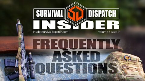 September 2019 Issue of the Survival Dispatch Insider Released - Vol 3 Issue 9