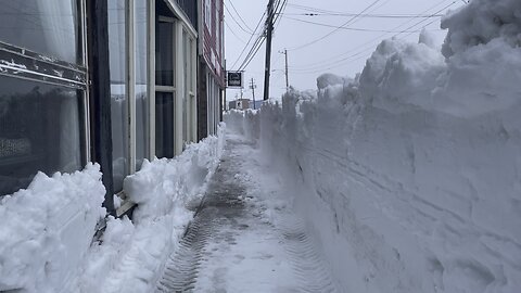 Downtown North Sydney In Cape Breton Snowmageddon 2024