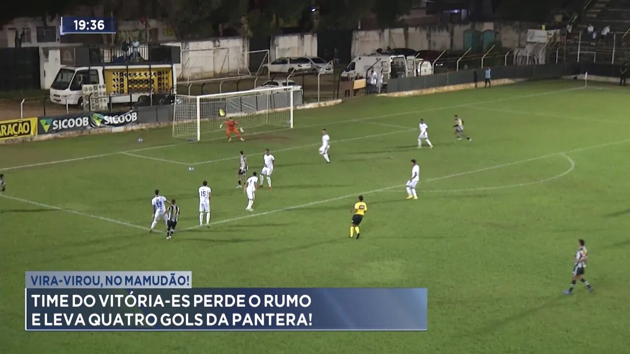 Vira-virou, no Mamudão: Time do Vitória-ES perde o rumo e leva 4 gols da Pantera..