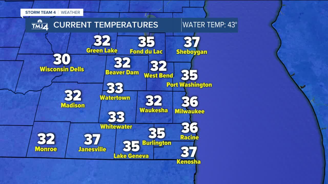 Mostly cloudy and frosty Monday night